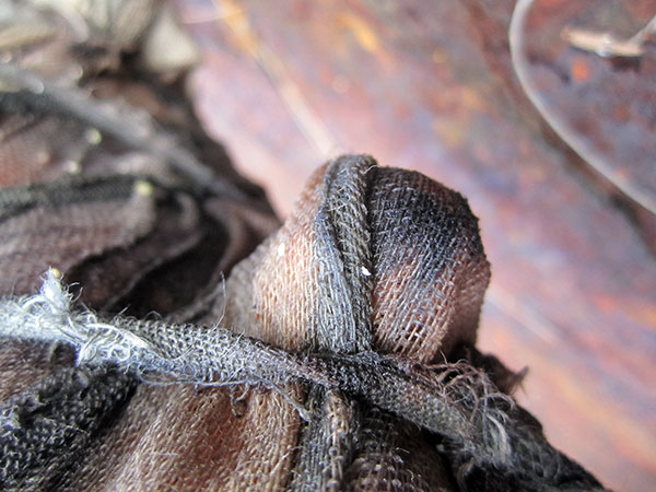 Tapa and gauze - close-up