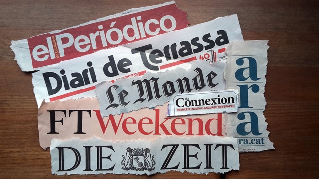various newspapers