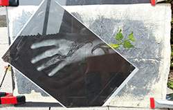 hand print developing