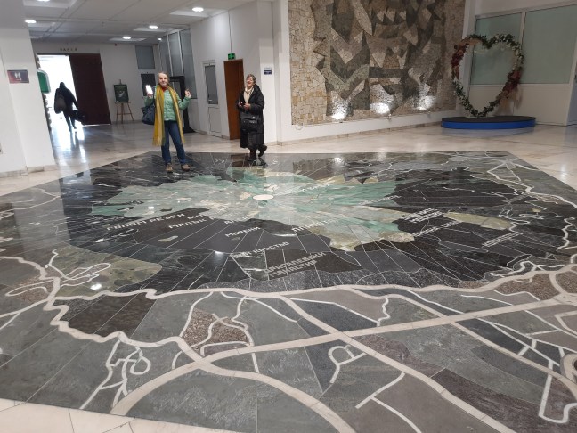 Mosaics at the foyer of the Cultural Institute of Socia