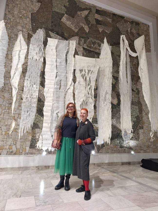 With Director of the Cultural Centre, Ivelina Kyutchoukova, at the inauguration