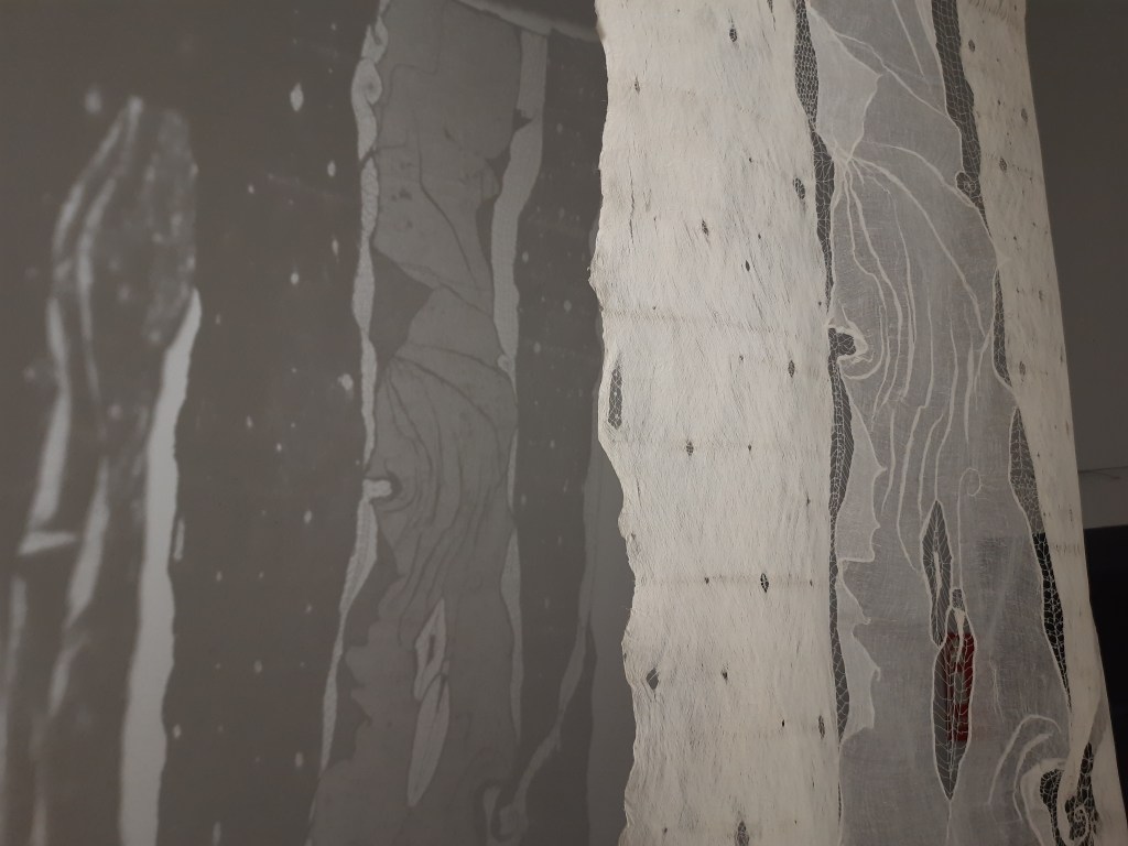 Detail of panel with its shadow