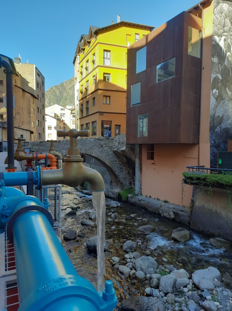The river Valira del Nord next to Espai Caldes